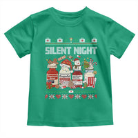 Silent Night Christmas Toddler T Shirt Funny ICU Nurse Xmas - Wonder Print Shop