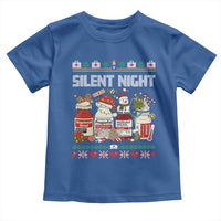 Silent Night Christmas Toddler T Shirt Funny ICU Nurse Xmas - Wonder Print Shop