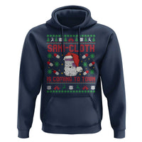 Sani-cloth Is Coming To Town Hoodie Funny Nurse Christmas - Wonder Print Shop