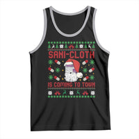 Sani-cloth Is Coming To Town Tank Top Funny Nurse Christmas - Wonder Print Shop