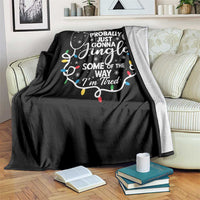 Probably Just Gonna Jingle Some of The Way I Am Tired Throw Blanket Funny Christmas Quote - Wonder Print Shop