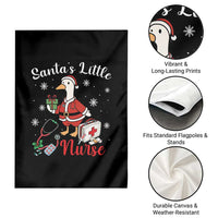 Christmas Goose Nurse Garden Flag Santa Little Nurse - Wonder Print Shop