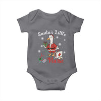 Christmas Goose Nurse Baby Onesie Santa Little Nurse - Wonder Print Shop
