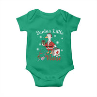 Christmas Goose Nurse Baby Onesie Santa Little Nurse - Wonder Print Shop