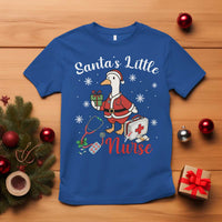 Christmas Goose Nurse T Shirt Santa Little Nurse - Wonder Print Shop