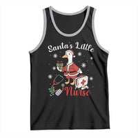 Christmas Goose Nurse Tank Top Santa Little Nurse - Wonder Print Shop