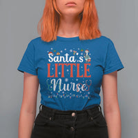 Funny Nurse Christmas T Shirt For Women Santa Little Nurse - Wonder Print Shop