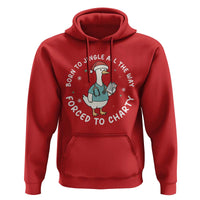 Christmas Goose Nurse Hoodie Born To Jingle All The Way Forrced To Chart - Wonder Print Shop