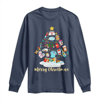 Christmas Nurse Tree Lights Long Sleeve Shirt - Wonder Print Shop