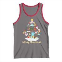 Christmas Nurse Tree Lights Tank Top - Wonder Print Shop