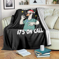 67 Six Seven Goose Nurse Christmas Meme Throw Blanket - Wonder Print Shop
