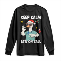 67 Six Seven Goose Nurse Christmas Meme Long Sleeve Shirt - Wonder Print Shop