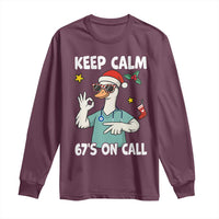 67 Six Seven Goose Nurse Christmas Meme Long Sleeve Shirt - Wonder Print Shop