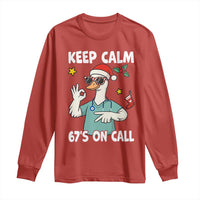 67 Six Seven Goose Nurse Christmas Meme Long Sleeve Shirt - Wonder Print Shop