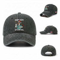 67 Six Seven Goose Nurse Christmas Meme Washed Cotton Baseball Cap
