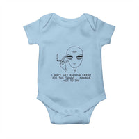 I Do Not Get Enough Credit For The Things I Manage Not To Say Baby Onesie Funny Alien Smoking Sarcastic Adult Humor - Wonder Print Shop