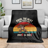 67 New Year Throw Blanket Funny Six Seven Bruh Bigfoot Meme - Wonder Print Shop