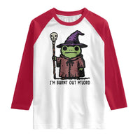 I Am Burnt Out M'lord Raglan Shirt Funny Wizard Frog Meme - Wonder Print Shop