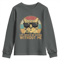 Admit It Life Would Be Boring Without Me Youth Sweatshirt Funny Cat Saying - Wonder Print Shop
