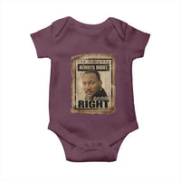 Martin Luther King Jr Baby Onesie The Time Is Always Right To Do What Is Right MLK Quote - Wonder Print Shop