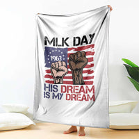 His Dream is My Dream Throw Blanket Martin Luther King Jr MLK Day - Wonder Print Shop