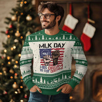 His Dream is My Dream Ugly Christmas Sweater Martin Luther King Jr MLK Day - Wonder Print Shop