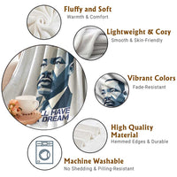 Martin Luther King Jr Throw Blanket We Still Have A Dream - Wonder Print Shop