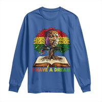 Martin Luther King Jr Long Sleeve Shirt Black History Month Melanin African - Wonder Print Shop