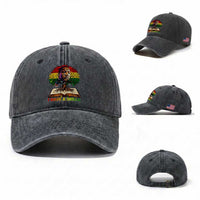 Martin Luther King Jr Washed Cotton Baseball Cap Black History Month Melanin African