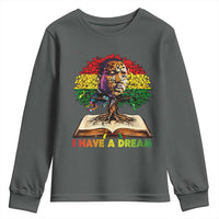 Martin Luther King Jr Youth Sweatshirt Black History Month Melanin African - Wonder Print Shop