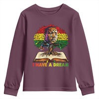 Martin Luther King Jr Youth Sweatshirt Black History Month Melanin African - Wonder Print Shop