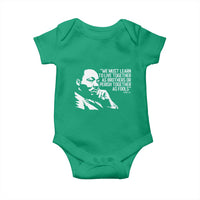 Martin Luther King Jr Baby Onesie We Must Learn to Live Together as Brothers MLK Quote - Wonder Print Shop