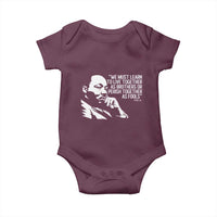 Martin Luther King Jr Baby Onesie We Must Learn to Live Together as Brothers MLK Quote - Wonder Print Shop