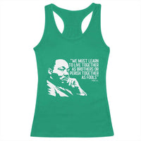 Martin Luther King Jr Racerback Tank Top We Must Learn to Live Together as Brothers MLK Quote - Wonder Print Shop
