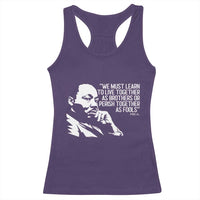 Martin Luther King Jr Racerback Tank Top We Must Learn to Live Together as Brothers MLK Quote - Wonder Print Shop
