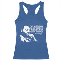 Martin Luther King Jr Racerback Tank Top We Must Learn to Live Together as Brothers MLK Quote - Wonder Print Shop