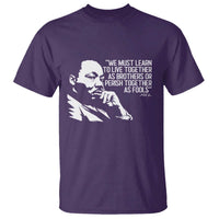Martin Luther King Jr T Shirt We Must Learn to Live Together as Brothers MLK Quote - Wonder Print Shop