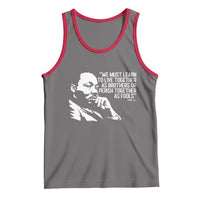 Martin Luther King Jr Tank Top We Must Learn to Live Together as Brothers MLK Quote - Wonder Print Shop