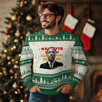 Martin Luther King Jr Ugly Christmas Sweater Whatever You Do Keep Moving Forward - Wonder Print Shop