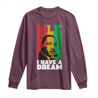 Martin Luther King Jr Long Sleeve Shirt I Have Dream MLK Quote - Wonder Print Shop