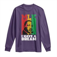 Martin Luther King Jr Long Sleeve Shirt I Have Dream MLK Quote - Wonder Print Shop