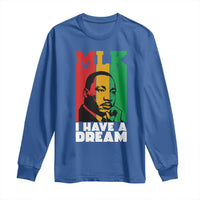 Martin Luther King Jr Long Sleeve Shirt I Have Dream MLK Quote - Wonder Print Shop