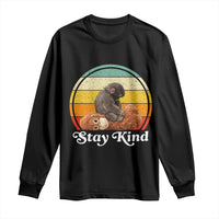 Punch Mokey Long Sleeve Shirt Viral Trend Baby Monkey Stay Kind