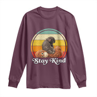 Punch Mokey Long Sleeve Shirt Viral Trend Baby Monkey Stay Kind