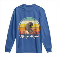 Punch Mokey Long Sleeve Shirt Viral Trend Baby Monkey Stay Kind