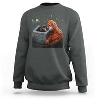 Punch Mokey Sweatshirt Viral Trend Baby Monkey Streets Meme