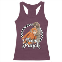 Punch Mokey Racerback Tank Top Baby Monkey And Plush Toy Viral Trend