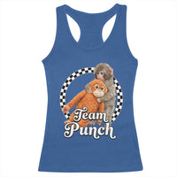 Punch Mokey Racerback Tank Top Baby Monkey And Plush Toy Viral Trend