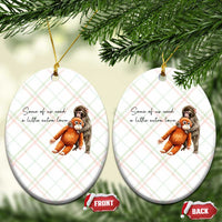 Punch Mokey Ceramic Ornament Some Of Us Need a Little Extra Love