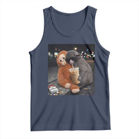 Punch Mokey Meme Tank Top Funny Drinking Iced Coffee Sunglasses Street TS14